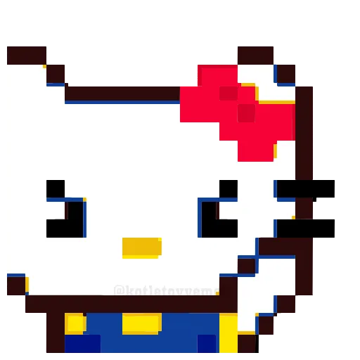 Стикер 11 🥳 pixel nyash - пиксельные милаши