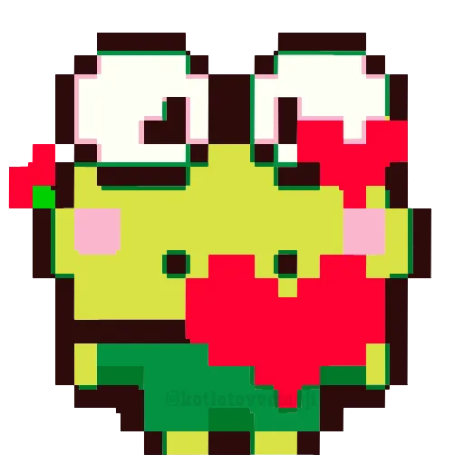Стикер 14 🥳 pixel nyash - пиксельные милаши