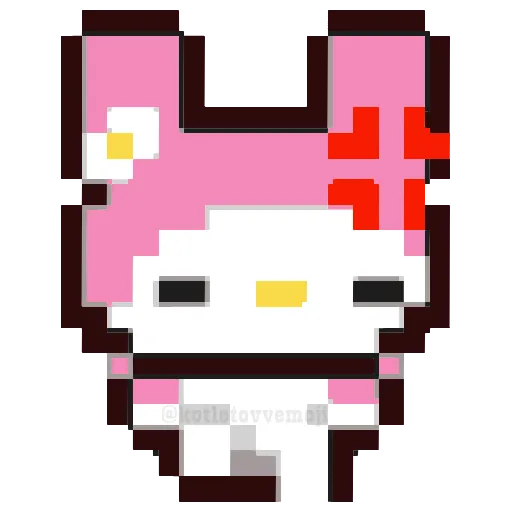 Стикер 6 🥳 pixel nyash - пиксельные милаши