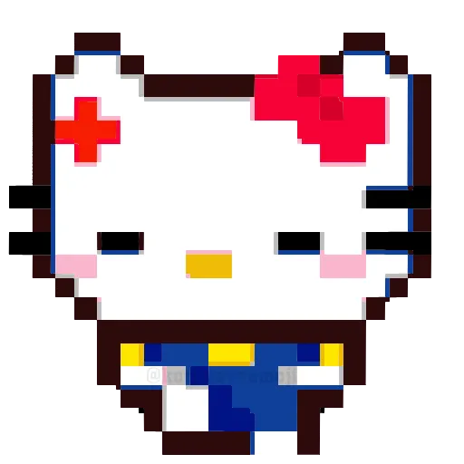 Стикер 13 🥳 pixel nyash - пиксельные милаши