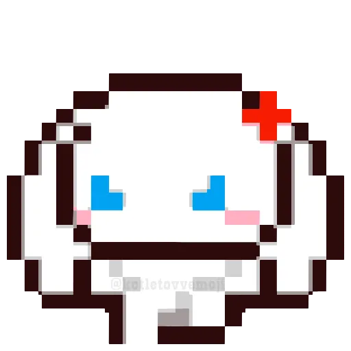 Стикер 25 🥳 pixel nyash - пиксельные милаши