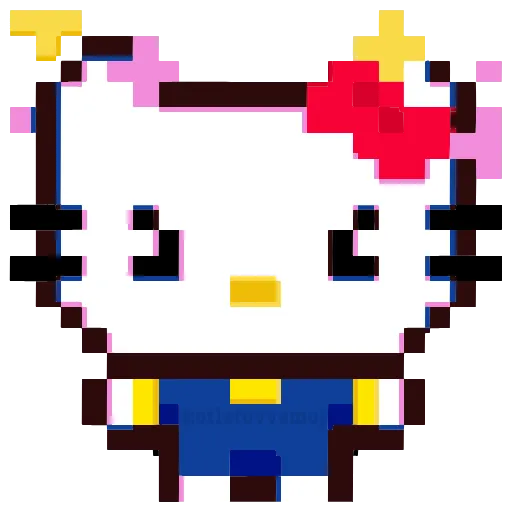 Стикер 9 🥳 pixel nyash - пиксельные милаши