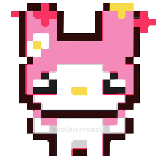 Стикер 3 🥳 pixel nyash - пиксельные милаши