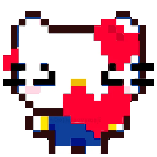 Стикер 8 🥳 pixel nyash - пиксельные милаши