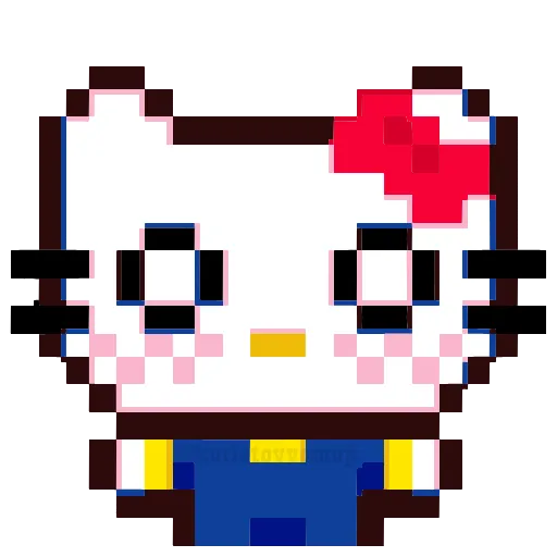 Стикер 12 🥳 pixel nyash - пиксельные милаши