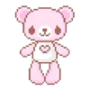 Стикер 34 pixel pink&violet
