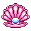 Стикер 5 pixel pink&violet