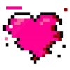 Стикер 16 pixel pink&violet