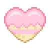 Стикер 18 pixel pink&violet