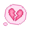 Стикер 39 pixel pink&violet
