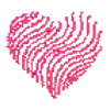 Стикер 10 pixel pink&violet