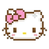 Стикер 6 pixel pink&violet