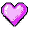 Стикер 59 pixel pink&violet