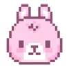 Стикер 11 pixel pink&violet