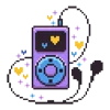 Стикер 51 pixel pink&violet