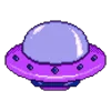 Стикер 56 pixel pink&violet