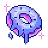 Стикер 47 pixel pink&violet
