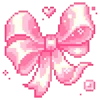 Стикер 21 pixel pink&violet