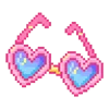 Стикер 40 pixel pink&violet