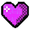 Стикер 58 pixel pink&violet