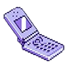Стикер 49 pixel pink&violet