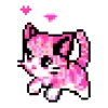 Стикер 28 pixel pink&violet
