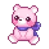 Стикер 32 pixel pink&violet