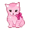 Стикер 7 pixel pink&violet