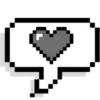 Стикер 22 чб pixel #forgirls #pixel #color