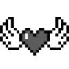 Стикер 40 чб pixel #forgirls #pixel #color