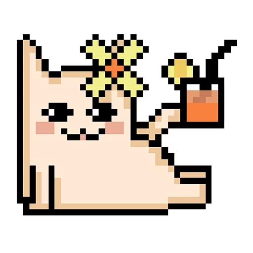 😋 Стикер «Pixel cat» для Telegram