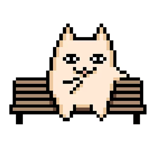 😃 Стикер «Pixel cat» для Telegram
