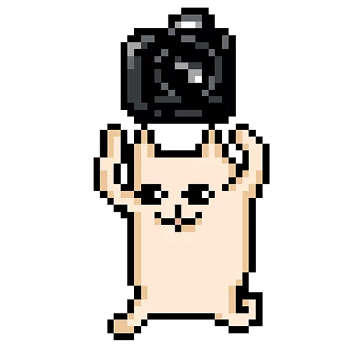 😳 Стикер «Pixel cat» для Telegram