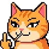 Стикер 42 Pixel Cat