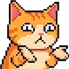 Стикер 13 Pixel Cat
