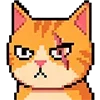 Стикер 45 Pixel Cat