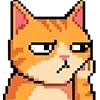 Стикер 41 Pixel Cat