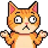 Стикер 38 Pixel Cat