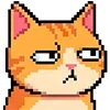 Стикер 34 Pixel Cat