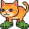 Стикер 51 Pixel Cat