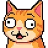Стикер 52 Pixel Cat