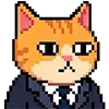 Стикер 57 Pixel Cat