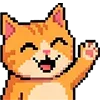 Стикер 2 Pixel Cat