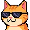 Стикер 3 Pixel Cat