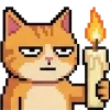 Стикер 33 Pixel Cat