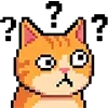 Стикер 58 Pixel Cat