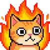 Стикер 14 Pixel Cat