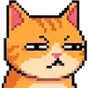 Стикер 28 Pixel Cat