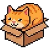Стикер 54 Pixel Cat