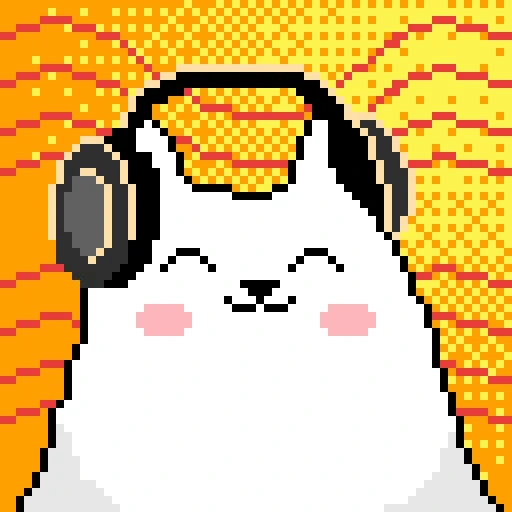 🎧 Стикер «Pixel Cat» для Telegram